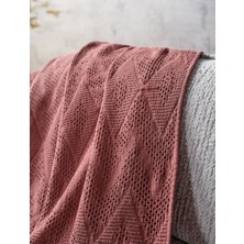 Doqu Home Adora Koltuk Şalı Gül Kurusu - 130X170 cm