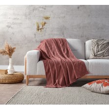 Doqu Home Adora Koltuk Şalı Gül Kurusu - 130X170 cm
