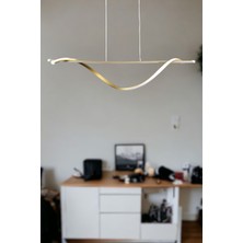 Fer Avize Isabel Modern Tasarım Eskitme Renk Beyaz Ledli Cafe - Mutfak - Salon 2 Li LED Avize