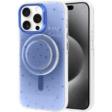 PineApple TR Apple iPhone 15 Pro Max Zore Magsafe Şarj Özellikli Tak-Çıkar Pop Soketli Zore Tiktok Kapak-Mor