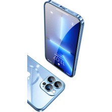 PineApple TR Apple iPhone 13 Pro Uyumlu Wireless Şarj Özellikli Sert Pc Zore Riksos Magsafe Kapak-Siyah