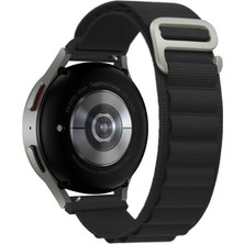 PineApple TR Galaxy Watch 42MM Uyumlu Krd-74 20MM Hasır Kordon Zore Siyah