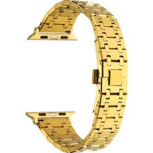 PineApple TR Watch 42MM Uyumlu Krd-83 Metal Kordon Zore Gold