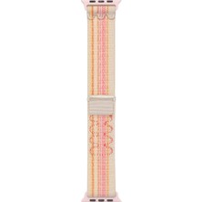 PineApple TR Watch 40MM Uyumlu Krd-91 Hasır Kordon Strap Kayış Zore Pembe