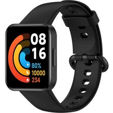 PineApple TR Xiaomi Redmi Watch 2 Lite Uyumlu Klasik Kordon Zore Siyah