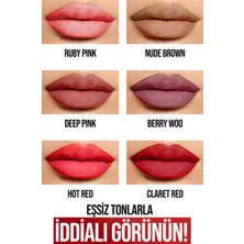 New Well Permanent Matte Lipstick 02 Nude Brown  Uzun Süre Kalıcı