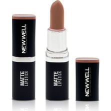 New Well Permanent Matte Lipstick 02 Nude Brown  Uzun Süre Kalıcı