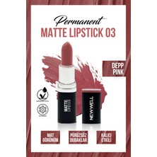 New Well Permanent Matte Lipstick 03 Deep Pink  Uzun Süre Kalıcı