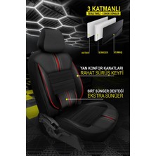 Kurra Store Renault Magnum Uyumlu Carbon Serisi Oto Koltuk Araba Kılıfı.