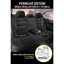 Kurra Store Ford Tourneo Courier Uyumlu Carbon Serisi Oto Koltuk Araba Kılıfı.