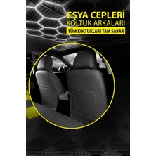 Kurra Store Ford Tourneo Courier Uyumlu Carbon Serisi Oto Koltuk Araba Kılıfı.