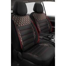 Kurra Store Seat Alhambra Uyumlu Safir Kırmızı Oto Koltuk Araba Kılıfı.