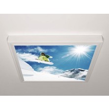 Gök Panel 60X60 LED Panel Aydınlatma Armatür Avize Sıva Üstü Desenli Tekli 46510541SU