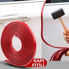 Sm Motors Kapı Koruma Fitili Çarpma Çizilme Önleyici Kırmızı 5 Metre