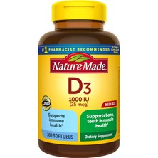 Nature Made Vitamin D3 1000 Iu 300 Softgel