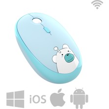 Geezer M2 Hello Bear 2.4g 1600DPI Sessiz Kablosuz mouse Smk-M2