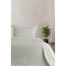 Merinos Modern Line 3 Parça Çift Kişilik Battaniye Seti Kemik