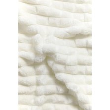 Merinos Modern Line 3 Parça Çift Kişilik Battaniye Seti Kemik