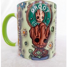 Mugs And Love Groot 3D Baskı Büyük Boy Kupa