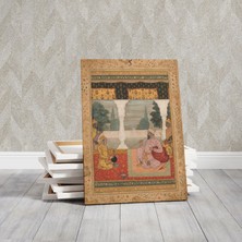 Pegziz Nargile Keyfi Yapan Adam Portresi Kanvas Tablo