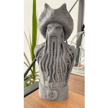 Root Made Davy Jones Figür Karayip Korsanları Uçan Hollandalı Büstü 15CM