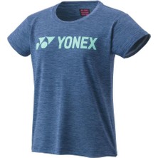 Yonex Kadın Lacivert Tshirt 16689 Antistatik Hızlı Kuruyan Kumaş ile Aktif Kullanım İçin