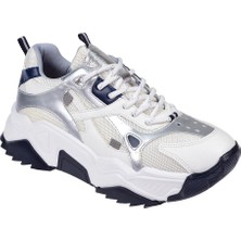Pullman Kadın Spor Ayakkabı Sneaker SMS-65137 Beyaz Laci
