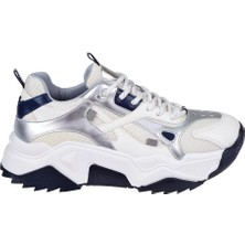 Pullman Kadın Spor Ayakkabı Sneaker SMS-65137 Beyaz Laci