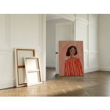 Pegziz Özgür Kadın Sanatsal Kanvas Tablo - Salon Oturma Odası Mutfak Ofis Için Duvar Dekoru