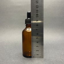 JUNİBELİW 5 Adet 50 ml Amber Cam Şişe Kapaklı Cam Damlalıklı Boş Çok Amaçlı Yağ Esans Şişesi 5X50ML