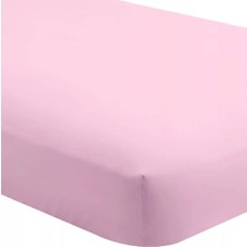 Evony Lastikli Pamuk Penye Çarşaf Pembe 180X200 cm