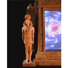 Turansoy Craft Mısır Firavun Portal Kapaklı Masaüstü Telefon Tutucu