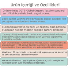 Outdoor One Organik  Pamuk Bebeyim Tehlikeliyim Diyorum Baskılı Kısa Kollu Bebek Çıtçıtlı Body Badi Zıbın Tulum ZBN018