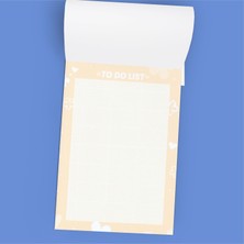 Grdall 1 Adet - A6 Ebatta Üstten Tutkallı Not - Tutkallı Bloknot - Desenli Notluk - Notepad