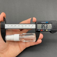 JUNİBELİW 9 Adet Çok Amaçlı Şeffaf 10ML Sprey Fısfıs Kolonya Dezenfektan Cam Şişe Fıs Fıs 9X10ML