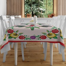Casa Suki Vintage Çiçek Desenli Masa Örtüsü