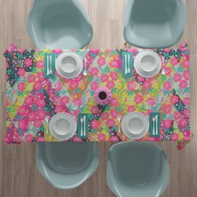 Casa Suki Pembe Bahar Çiçekli Masa Örtüsü
