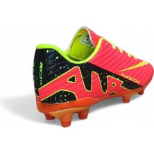 Cihan Shoes Çocuk Krampon Çim Saha Halı Saha Futbol Ayakkabısı Nar Sarı