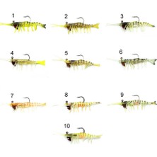 Captain 3049 Magic Shrimp 3D Silikon Karides 76MM 5.5gr