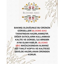 Blooms Bag Hasır Kemer Tokalı El ve Omuz Çanta