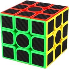 3X3X3 Professıonal Speed Cube Carbon Fıber - Karbon Fiber Profesyonel Rubik Zeka Sabır Küpü