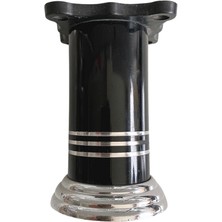 Düz Şeritli Alüminyum Ayak Mobilya Masa ve Dolap Ayağı(Siyah)(6cm - 8cm - 10CM)