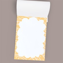 Grdall 1 Adet - A6 Ebatta Üstten Tutkallı Not - Tutkallı Bloknot - Desenli Notluk - Notepad