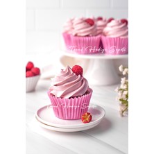 Trend Hediye Sepeti Takribi 200 Adet Büyük Boy Pembe Muffin Kek Kalıbı 50x40 Mm , Cupcake Kağıdı , Brownie Kalıbı