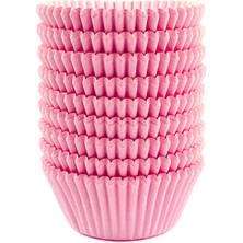 Trend Hediye Sepeti Takribi 200 Adet Büyük Boy Pembe Muffin Kek Kalıbı 50x40 Mm , Cupcake Kağıdı , Brownie Kalıbı