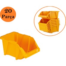 Venoa DP35 Depo Raf Düzenleyici Parça Saklama Avadanlık Kutusu 20 Parça 420X260X180 mm