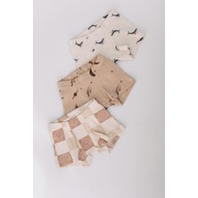 Babybek Collection Babybek  Pamuklu 3'lü Erkek Çocuk Boxer