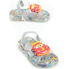 Gezer Yazlık Bebe Erkek Lastikli Islak Zemine Uygun Günlük Havuz Plaj Terlik-Sandalet