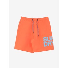 Superdry Turuncu Erkek Şort Mayo M3010228APY7_SPORTSWEAR Logo 17 Sw