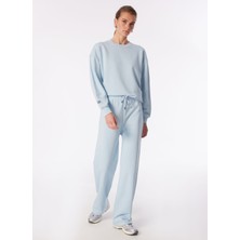 Denim Trip Rahat Fit Açık Mavi Kadın Jogger Sweatpants / Eşofman altı